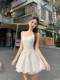 French White Sling Dress Women Summer Slimming Thin Tat Skirt Skirt Fresh And Sweet