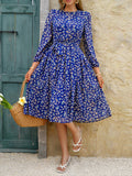 Dili Vacation Leisure Wind And Breeze Breeze Tied Belt To Close The Waist Dress Woman 2025 Spring And Summer