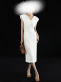 Black Hepburn Style Sleeveless Doll Dress Women's New Summer Waist Show Lanky Skirt
