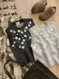 Spring And Autumn New Korean Sweet Three-Dimensional Flowers Knitted Vest Women Loose Lazy Style Stacking Tide