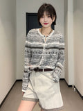Large-Size Design With A Small Fragrant Temperament Knitted Shirt Girl Early Autumn New Fat Mm Loose Thin Cardigan Coat Top