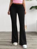 Dili Women's Clothing 2025 Autumn And Winter Comfortable Casual And Casual Solid Color Repair Trousers