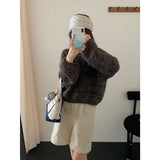 Lazy Wind Milk Wearing Early Autumn New Sweater Long Sleeves Head Bat Sleeve Short Knit Shirt Temperament Shirt Top