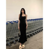 Summer New Sexy Babes Hanging Dress Pure Lust Wind To Show Thin Temperament Ass Long Skirt Woman