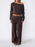 Dili Casual Sports Long-Sleeved Sweater Trousers Suit Women's 2025 Autumn And Winter