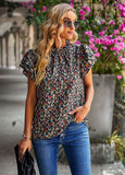 Dili Women's Clothing 2025 Spring And Summer Loose Leisure Shirt Hot Sale Of Broken Flower Collar Shirt Woman