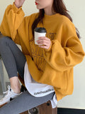 Pure Cotton Long-Sleeved T-Shirts In The Long Spring And Autumn Coat Wearing A Bottom Shirt White Open Fork Loose Large Code