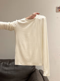 Korean Oat Collar 2026 Autumn New Long-Sleeved T-Shirt Inside The Bottom Shirt To Repair The Lazy Temperament Of The Woman