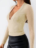 Dili Y2K Hot Girl Style Long-Sleeved Neck T-Shirt Sling Vest Women's Clothing 2025 Autumn And Winter