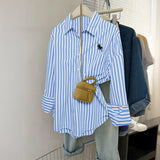 Dili Holiday Solid Color Long-Sleeved Button-Down Shirt Women's Clothing 2025 Autumn And Winter