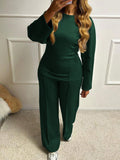 Dili Casual Fashion T-Shirt Trousers Two-Piece Women's Suit 2025 Autumn And Winter