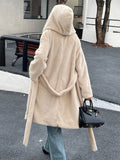 Dili Elegant Joint Hat Long-Sleeved Coat Women's Clothing 2025 Autumn And Winter