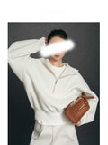 New Sports Tennis Wearing Hooded White Casual Pocket Skirt Set
