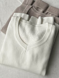 Knitted Shirt V-Neck Set Bottom Women 2026 Autumn And Winter New Body Sweater Long Sleeves Plus Thick Warm Top