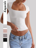 Dili Yoga Swear Sports Slide Slide Slide T-Shirt Women's Summer 2025