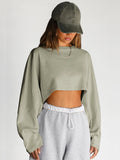 2025 Umbilical Collar Collar Women's Short Sports T-Shirt T-Shirt Knitted Long-Sleeved Top