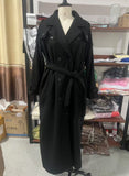 New Autumn And Winter Korean Version Of The Double Buckle Collar Of The Son's Long Coat