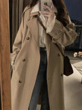 Ki-Colored Wind Coat Women's Long 2026 Spring And Autumn New Korean Small British Style High-End Coat