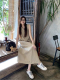 French Temperament Sleeveless Vest Dress Women 2026 New Summer Casual Dress Small Senior Sense