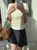 Korean Wearing Design Shattered Flower Skirt Women 2026 Spring And Summer New High-Rise Thin A-Word Half-Dress Skirt
