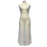 2025 Summer Women's Lace Transparent Slings Mid-Length Skirt Burst Fashion Sexy Dress