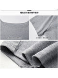 Pure Cotton Shoulder Oblique Shoulder Light Blue Loose Short-Sleeved T-Shirt Women Wear High-End Casual Shoulder Design Top