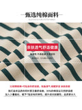 Pure Cotton Long-Sleeved T-Shirt Lady Spring And Autumn Coat Wears 2025 New Bottoming Shirt Inside The Striped Ocean Loose