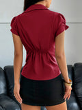 Dili Y2K Babes Button-Down Short-Sleeved T-Shirt Women's Shirt Women's Clothing 2025 Autumn And Winter