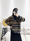 Vintage Linguite Sweater Women Wear A New Loose Lazy Soft Knitted Shirt High-End Blouse