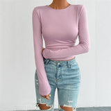 Dili 2025 Autumn And Winter Y2K Women's Temperament Collar Knitted Long-Sleeved Top