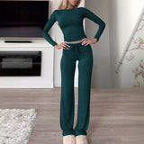 Dili Sports Yoga Long Sleeve T-Shirt Solid Color Pants Set Women's Winter 2025