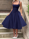 Dili French Temperament Elegant Sling With Joint Skirt Women's Dress 2025 Summer