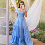 2025 Hot Sales Commuting Solid Color Collar To Pick Up The Stitched Long Dress Dress