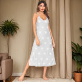 Spring And Summer Lady Home Clothes Pajamas Sling Dress Dress Print Modale Home Casual Aja Skirt Woman