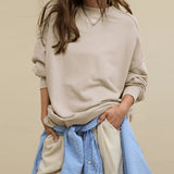 Hot Selling New Tunic Coat Women's Loose Casual Fashion Brand Round Collar Top Commuting Women's High Sense