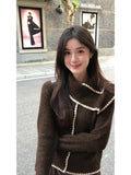 Millard Vintage Clarfette Scarf Collider Sweater Women's New Single-Reply Knitted Short T-Shirt For Autumn/Winter 2025