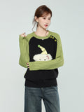 Thick-Colored Hooded Sweater Jacket Women's New Loose Lazy Wind In The Knitted Sweater Tops In The Autumn And Winter Of 2026