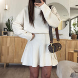Dili Casual Holiday Sweater Long-Sleeved Short Dress Dress Women's Dress 2025 Autumn And Winter