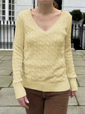 Dili Leisure Simple Long-Sleeved V-Neck Vest Lined With Wool Women's Clothing 2025 Autumn And Winter
