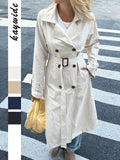 Dili Vacation Solid Color Long-Sleeved Coat Women's Clothing 2025 Autumn And Winter