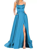 2026 New Bridesmaids Dress Long Dress Small Tailings Slings Solid Party Evening Dress
