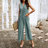 Dili Women's Clothing 2025 Spring And Summer Temperament Elegant Solid Color Clasp Joint Pants