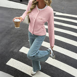 Dili Casual Vacation Wool Long-Sleeved Coat Sweater Women's Clothing 2025 Autumn And Winter
