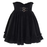 Little Man Jk Ponp-Uppable Dress Set Girl Lori Wind Wears Sweet Cute Lolita Cake Dress