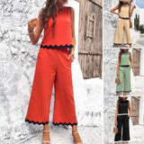 Dili Women's Clothing 2025 Spring And Summer Casual Temperament Vest Trousers Set