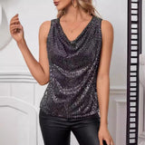 New Explosive Sexy V-Necked Bragy Sleek Loose Short-Set Shirt Women's Vest
