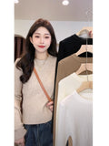 Andy Knitted Knitted Bottom Women's Sweater With A New Design Of Women's Autumn And Winter Feeling Lanky Sleeve Top