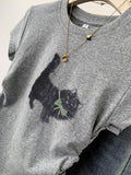 Pure Cotton Gray Shoulder Short-Sleeved T-Shirt Women's Summer 2025 New Small Slim Slimming Blouse