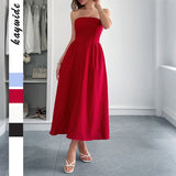 Dili Temperament Elegant Breast-Shaping A-Character Dress Dress Women's Dress 2025 Summer