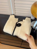 Small Fragrant Temperament Sweater Coat Women Autumn And Winter Repair Short Camellia Knitted Shirt Spring And Autumn New Top